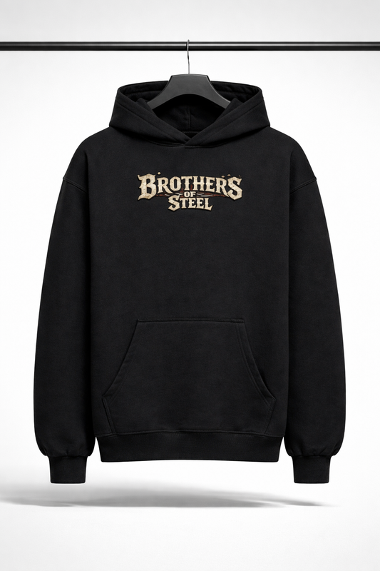 Brothers of Steel Oversized Hoodie – Streetwear & Gym Statement Edition