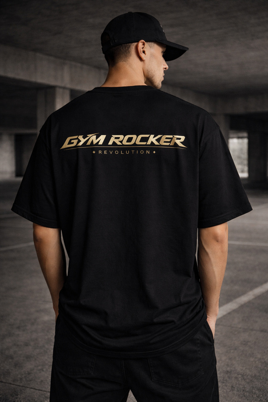 Gym Rocker Revolution Oversized T-Shirt – Cleanes Gym Pumpcover - black