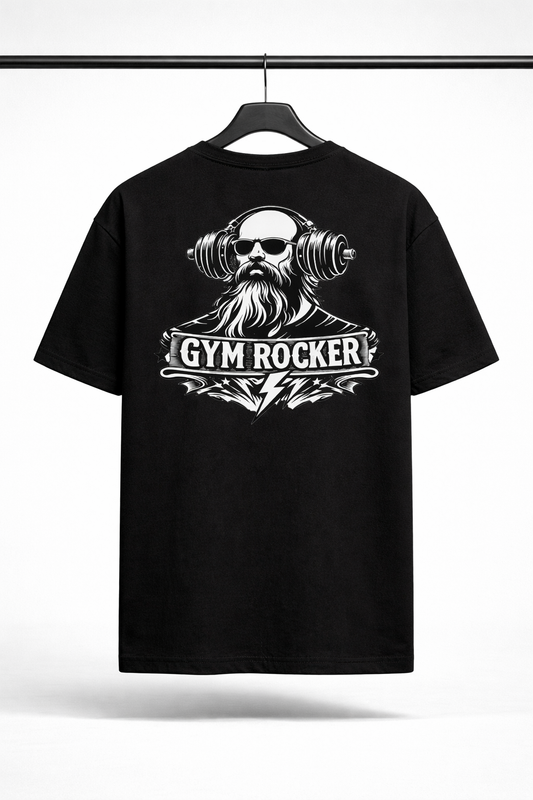 Gym Rocker T-Shirt – Rock Head Backprint Basic Tee